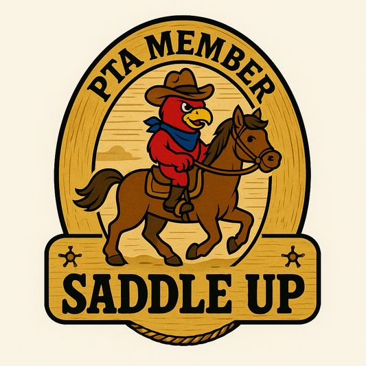 Tier 4: Saddle Up-PTA Membership, Grade Level Shirt, Birthday Marquee & Zip-Up Hoodie