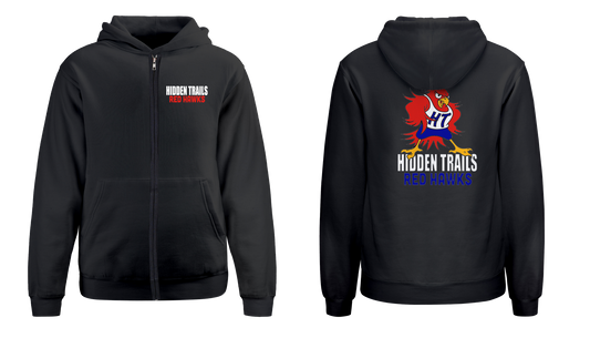 Red Hawk Zip Hoodie